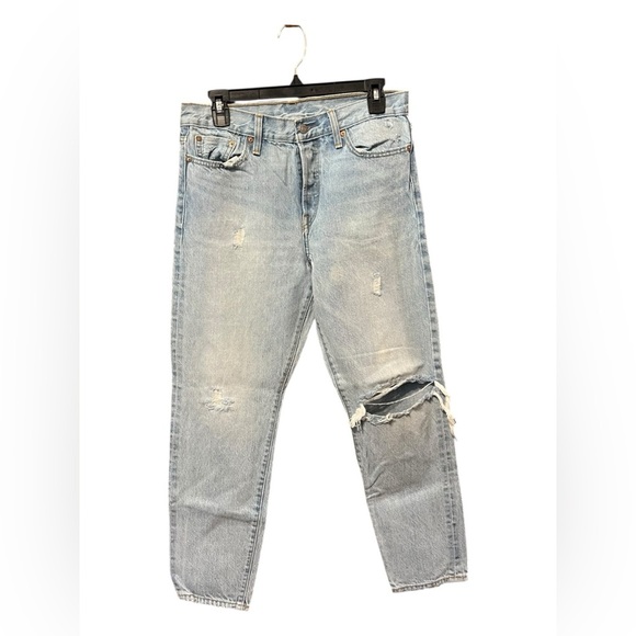 Levi Strauss Distressed Light Wash Jeans – Size 29 - Picture 2 of 6
